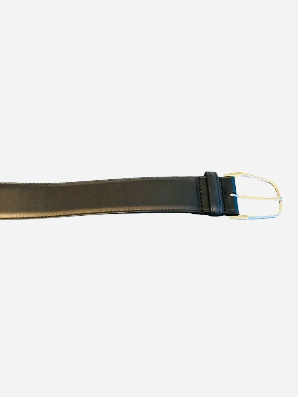 Saint Laurent Black Minimal Leather Belt Size 70cm (Small) NWOT